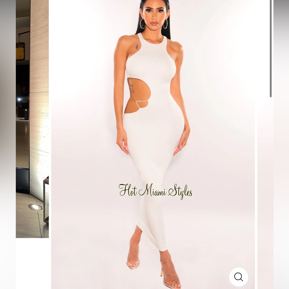 Hot Miami styles white dress